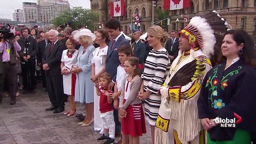 First Nations perform traditional dance at Canada 150 celebrations
