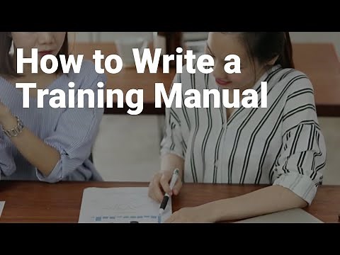 How to Write a Training Manual
