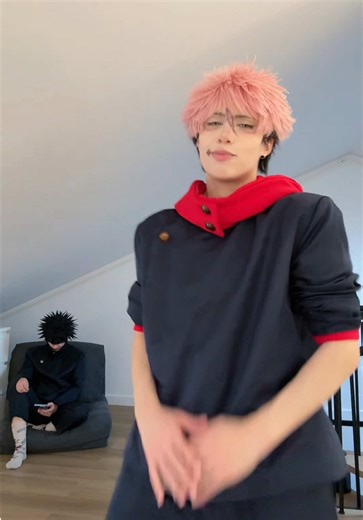 Megumi was just tired, but i forced him into the video yes @𝙏𝘼𝙂𝙊 #jujustukaisen #jujustukaisencosplay