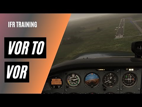 How to Fly VOR to VOR on Airways | No GPS | Cross Radials