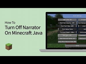 How To Turn Off Narrator On Minecraft Java
