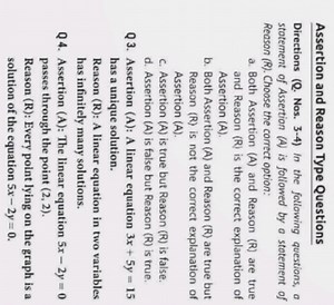 Assertion and Reason Type QuestionsDirections (Q. Nos. 3-4) in... | Filo