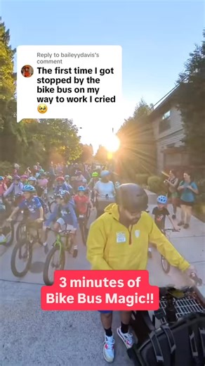 Sam Balto on Instagram: "#BikeBus is so joyful even drivers love to see it."