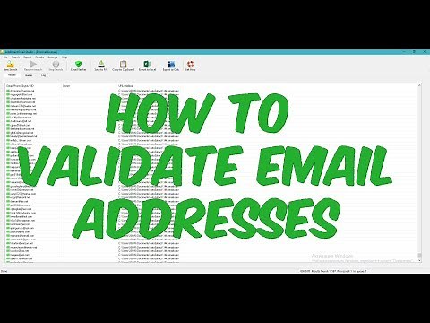 How to Validate Email Addresses