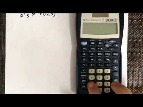 Permutation using the calculator TI 30X IIS