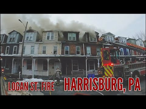 14FEB21- Row House Fire - 2200 Blk. Logan St. - Harrisburg, PA
