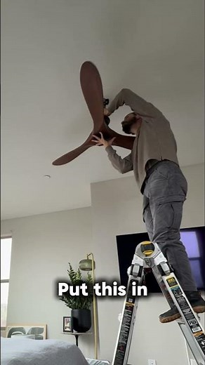 This Ceiling Fan Installation Is Easier Than You Think #tutorial #DIY