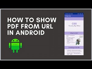 How to display PDF in android studio - PDF viewer in android studio.
