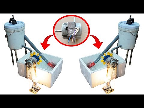 Turning A Washing Machine Motor Into A Generator!