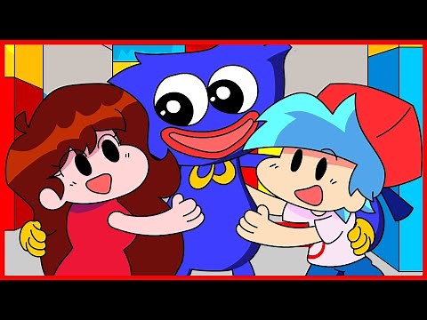 Boyfriend Vs Huggy Vs Sonic.exe Vs Fnaf - Poppy Playtime & Friday Night Funkin Animation
