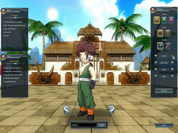 Dragonball Online: Character Creation