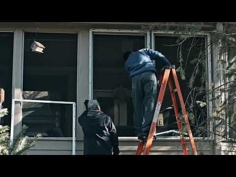 Storm Window Exterior House Installation