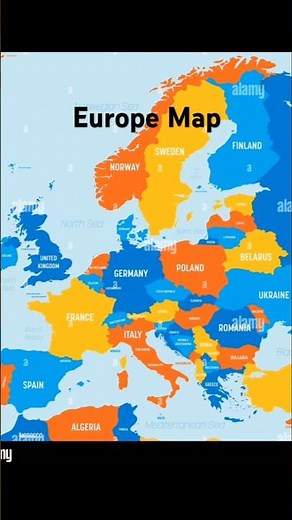 Europe Map | Countries, Borders & Geography Explained | #english#mapology#Europe#worldtour