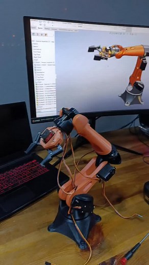 Start your robotics journey today - place your order now. Introducing our 7-DOF 3D Printed Robotic Arm — a compact, elegant, and powerful prototype that brings industrial automation right to your workspace! 🦾 Why You’ll Love It: ✅ 7 Degrees of Freedom — realistic, fluid movement ✅ Fully 3D Printed — repairable, modifiable, and lightweight ✅ Swappable End Effectors — adapt to any task or experiment ✅ Sleek Industrial Design — perfect for labs, demos, or makerspaces ✅ Ideal for education, automat