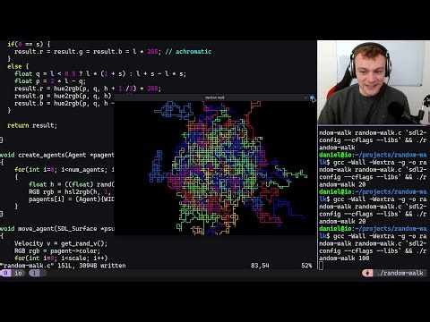 Coding a Random Walk in C