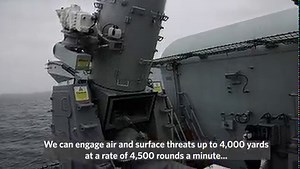 If you somehow slip through the F-35 cordon, the screen of Type 45 destroyers and Type 23 frigates throwing a protective ring of steel around a carrier strike group, who you gonna call? Team Phalanx: the maintainers and operators behind the automated Gatling gun - 'the impenetrable shield' as one of HMS Prince of Wales' weapon engineers describes it in this video. The carrier has been testing the gun and its sensors for the first time with a series of shoots off the English coast during her late