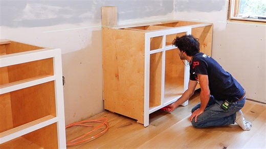 Watch me level kitchen cabinets perfectly