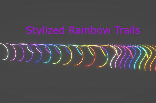 Stylized Rainbow Trails | VFX Particles | Unity Asset Store