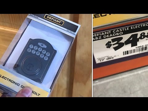 INSTALLING $35 electronic keypad deadbolt (defiant castle)