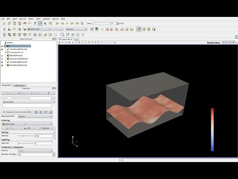 How to make curved slice surface in ParaView from polyline?