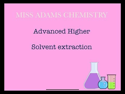 Advanced Higher: Solvent Extraction