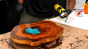 Making an Epoxy Resin Table Top | DIY Creators
