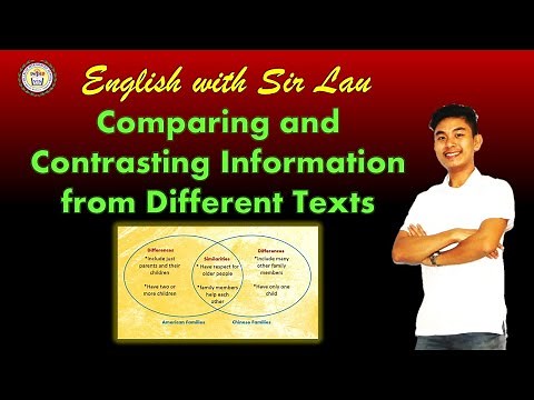 Comparing and Contrasting Information from Different Texts