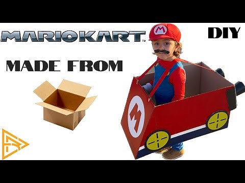 HOW TO MAKE A MARIO KART - Mario Kart Made of Cardboard- Super Easy DIY - 2023