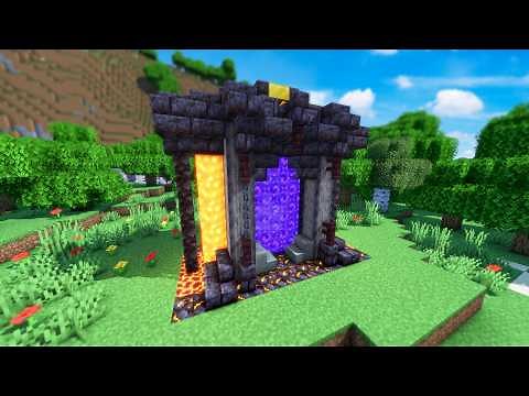 How to Build a Nether Portal | Nether Portal Design (Minecraft Tutorial)