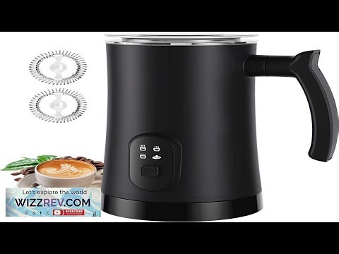 Milk Frother 4 in 1 Electric Milk Steamer 350ml 11.8oz Automatic Frother Machine