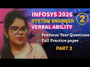 Infosys Verbal Ability | Previous Year Questions | Practice NOW | Infosys 2026