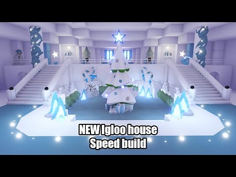 NEW Igloo house Aesthetic Speed build in Adopt me Roblox