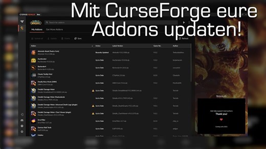 Overwolf statt Twitch: Wie ihr mit CurseForge eure Addons updatet [World of Warcraft: Shadowlands]