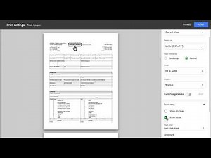 How To Remove Notes on Google Sheets When You are Trying to Print