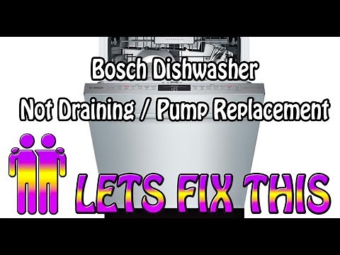 Bosch Dishwasher Drain Pump Replacement