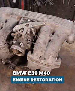 96K views · 877 reactions | we continue restoring the salvageable parts from the 316i's engine. I show you the new block and head that I stripped out of another engine I picked up for £50, which had covered 135k miles instead of the 270k miles like the original engine. | Restore It | Facebook