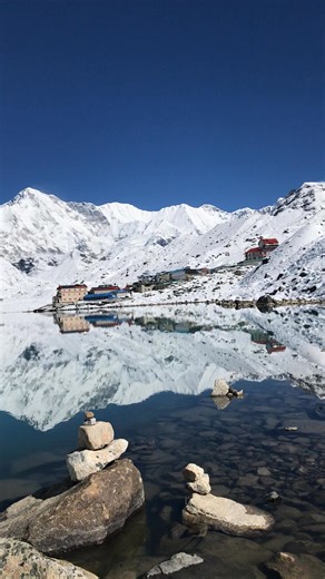 15K views · 517 reactions | Mountain reflection on gokyo turquoise lake– a dream moment. Ready to explore the Himalayas? Your next journey starts here. | Everest Base Camp Adventure | Facebook