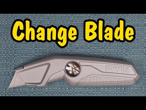 How to Change the Blade on an Irwin Fixed Blade Drywall Knife (and store blades inside of it)