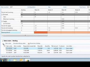Microsoft Dynamics AX 2012 Master Planning -- Supply Schedule Overview