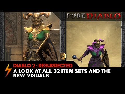 Diablo 2 Resurrected - All 32 Item Sets and their new Visuals