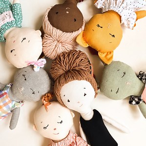 How to Hand Embroider a Simple Doll Face  — Pin Cut Sew Studio
