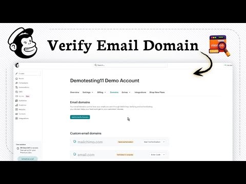 How to find Domain Authentication In mailchimp (secure sending)