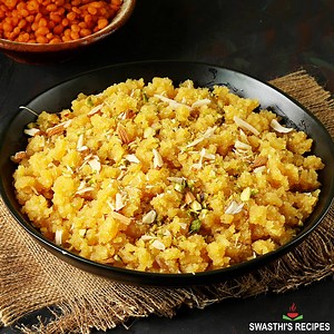 Moong Dal Halwa Recipe - Swasthi's Recipes