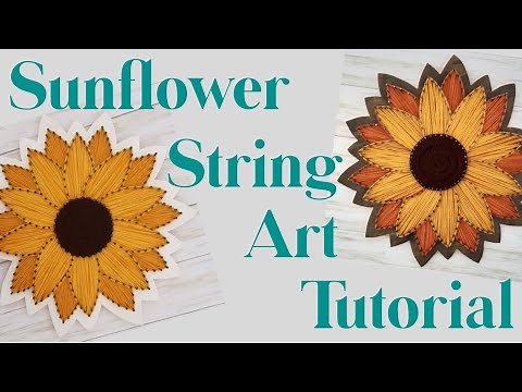 Sunflower String Art Kit Tutorial