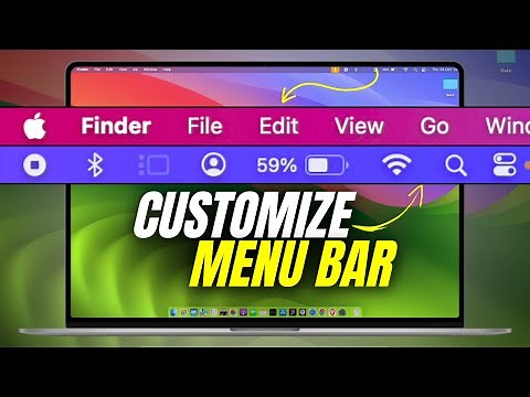 Customize Menu bar on Mac - MacBook Top Bar Customization