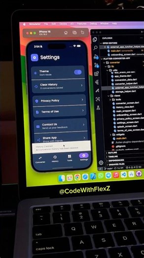 Flutter Utility App – Settings Screen That Makes It Feel Complete #flutter #appdevelopment #shorts