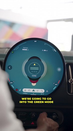 The 2025 MINI Cooper driving mode in