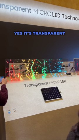 The World’s First Transparent MicroLED Display!