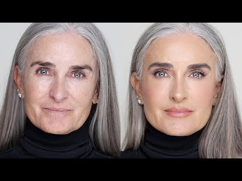 HOW I DO MAKEUP ON MATURE SKIN | Hindash