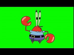 SpongeBob Green Screen: Mr Krabs Robot Dance
